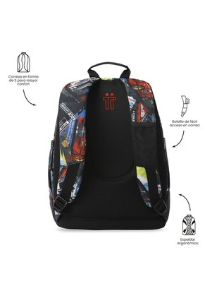 Morral Juvenil Porta PC 14" Rayol Rojo