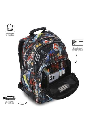 Morral Juvenil Porta PC 14" Rayol Rojo