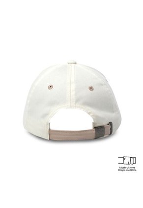 Gorra Beisbolera Pompe Color Blanca/Beige