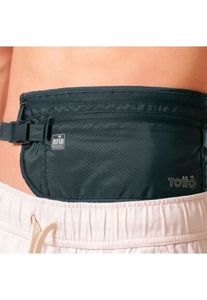 Canguro Invisible De Viaje Security Con RFID Blocker Azul