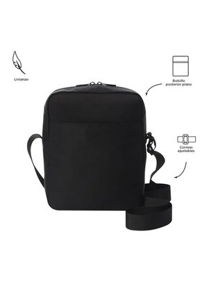 Bolso Para Hombre Porta Tableta 10" Drill Negro
