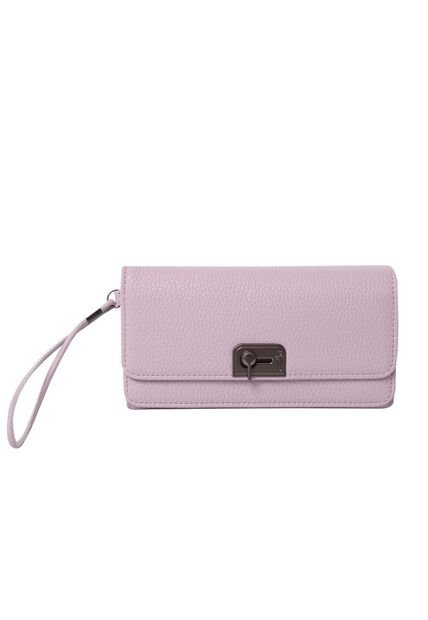 Billetera Smooth Sub Con RFID Blocker Rosada