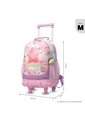 Morral Escolar Con Ruedas Para Niña Lotso Gummy Mediano Rosado de Totto