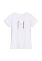 Camiseta Estampada Para Mujer Prime Manga Corta Blanca de Totto
