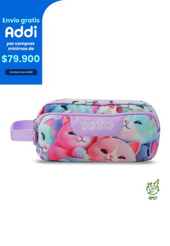 Cartuchera Multiuso Agapec Grande Blanca Mujer Totto