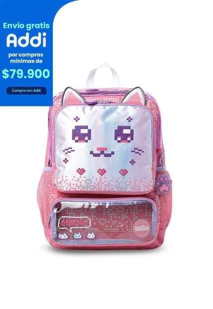 Morral Para Niña Andy Cat Mediano Rosado