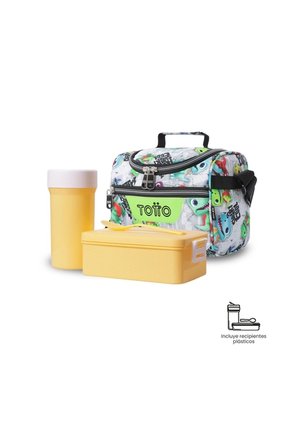 Lonchera Térmica Para Niño Pizarra Mediana Gris