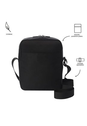 Bolso Para Hombre Porta Tableta 10" Drill Negro