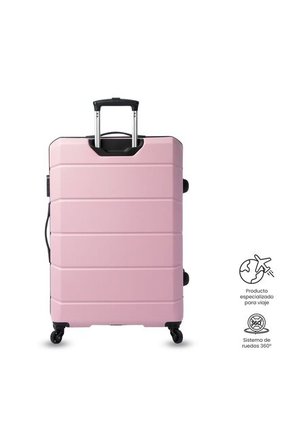 Maleta De Viaje Grande 23 Kilos 360 Rayatta Rosada