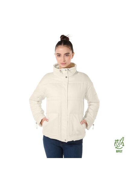 Chaqueta Acolchada Para Mujer Silvestre Blanca