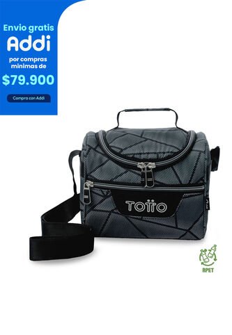 Lonchera Térmica Para Hombre Pizarra Mediano Gris Totto