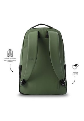 Morral Universitario Porta PC 16" Detroit Verde Hombre