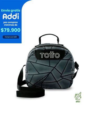 Lonchera Térmica Para Hombre Borrador Mediano Gris Totto