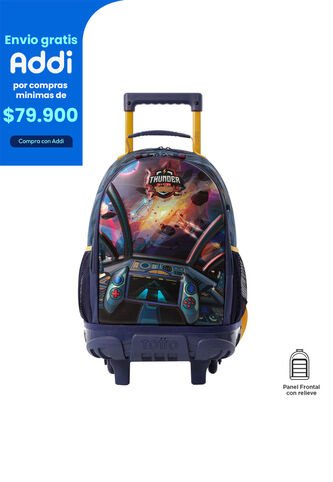 Morral Con Ruedas Niño Sentinel Mediano Gris Totto