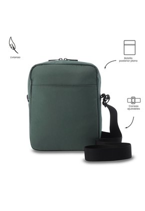 Bolso Para Hombre Drill Tipo Crossbody Pequeño Verde