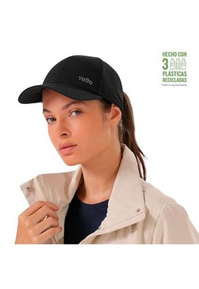 Gorra Beisbolera Tanger Con Filtro UV Negra