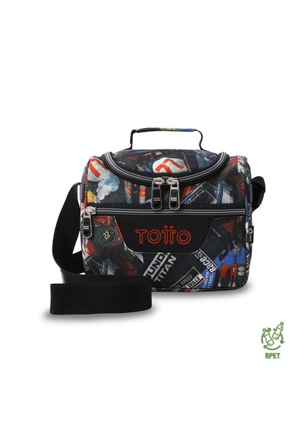 Lonchera Térmica Para Hombre Pizarra Mediana Roja