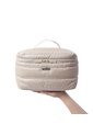 Cosmetiquera Multiuso Moxi Grande Beige/Metálico de Totto