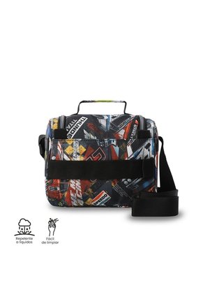 Lonchera Térmica Para Hombre Pizarra Mediana Roja