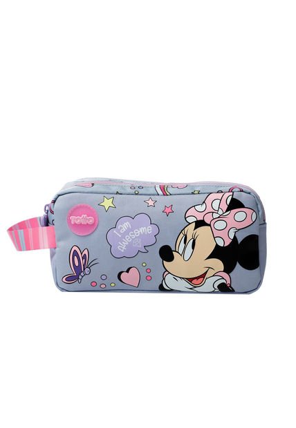 Cartuchera Escolar Minnie Gris