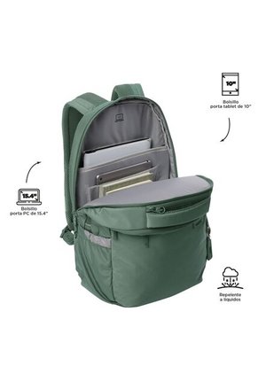 Morral Universitario Porta PC 15.4" Indo Verde Hombre