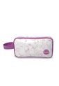 Cartuchera Escolar Grande Para Niña 2 Cuerpos Tie Blanca/Rosada de Totto