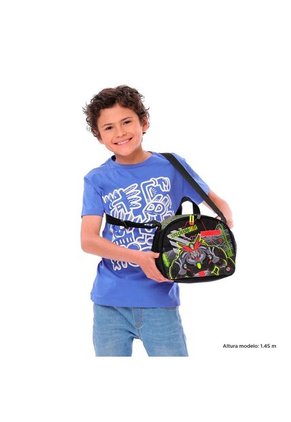 Combo Escolar Morral Con Ruedas + Lonchera Argon Verde Niño
