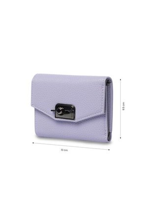 Billetera Mujer Smooth Pequeña Con RFID Blocker Morada