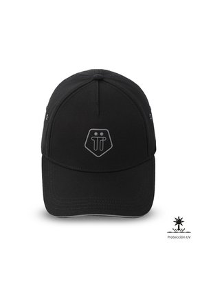 Gorra Beisbolera Totto Plus 2.0 Filtro UV Color Negra/Gris/