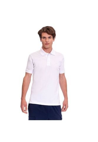 Camiseta Tipo Polo En Jersey Para Hombre Totto Blanca Mkp Totto