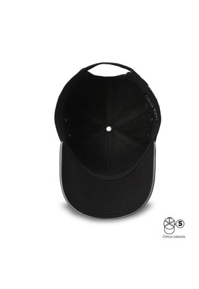 Gorra Beisbolera Totto Plus 2.0 Filtro UV Color Negra/Gris/