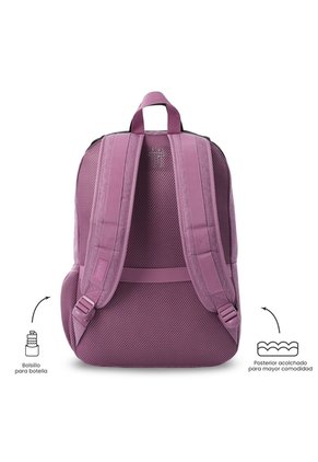 Morral Universitario Kanto Porta PC 15.4" Morado Mujer