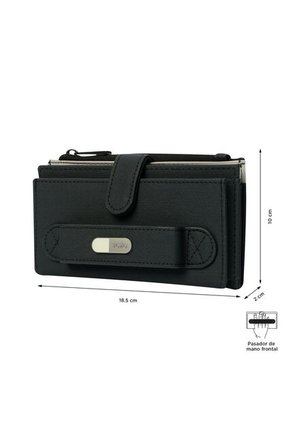 Billetera Dull L Con RFID Blocker Negra