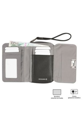 Billetera Smooth Cri Con RFID Blocker Negra