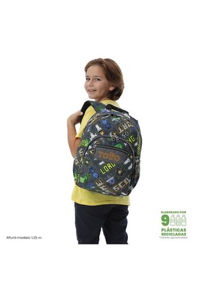 Morral Juvenil Porta PC 13" Gommas Print De Videojuego