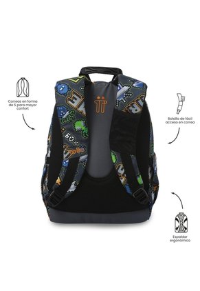 Morral Juvenil Porta PC 13" Gommas Print De Videojuego