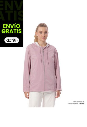 Chaqueta Doble Faz Para Mujer Baccat Morada/Blanca Totto