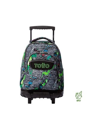 Morral Ruedas Niño Porta PC 15.4" Bomper Renglon Gris