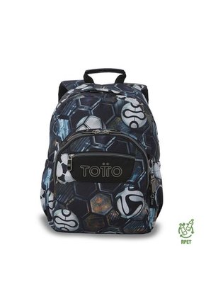 Morral Juvenil Porta PC 13" Gommas Estampado De Fútbol