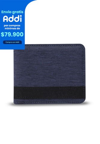 Billetera Para Hombre Lad Con RFID Blocker Azul Totto