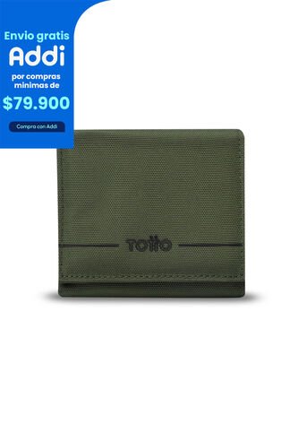 Billetera Para Hombre Sayle Con RFID Blocker Verde Totto