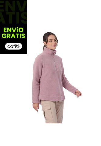 Buzo Con Cremallera Para Mujer Shorel Pullover Rosado Totto