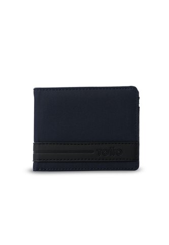 Billetera Hombre Nexus Pequeña Con RFID Blocker Azul Totto