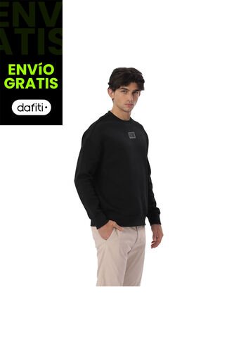 Buzo Para Hombre Cuello Redondo Vess Negro Totto