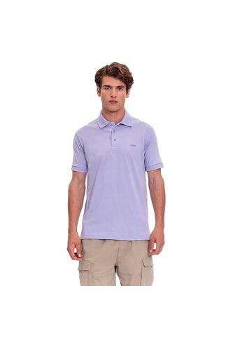 Camiseta Tipo Polo En Jersey Para Hombre Totto Morada Mkp Totto