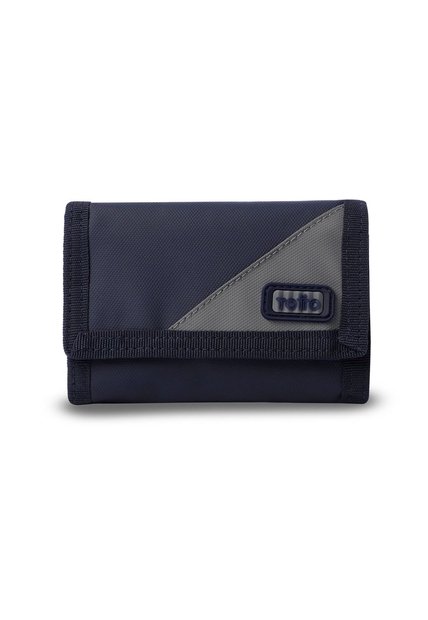 Billetera Hombre Contrast Pequeña Con RFID Blocker Azul