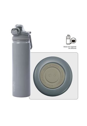 Termo Botella Térmica Botilito 750ml Agua Acero Gris Pack X3