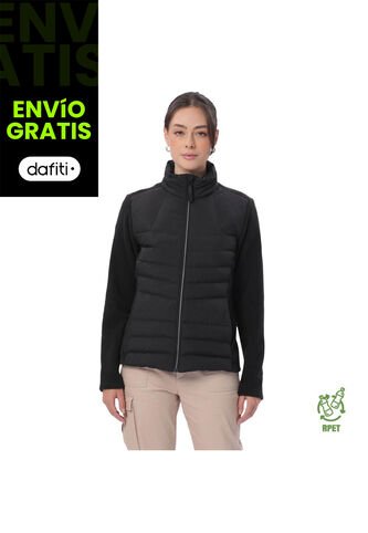 Chaqueta Acolchada Para Mujer Secuoya Negra Totto