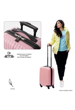 Maleta De Cabina 360 Rocka By Totto De 10 Kilos Rosada