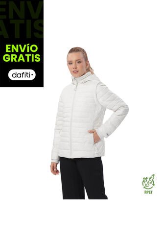 Chaqueta Acolchada 2 En 1 Para Mujer Chalina Blanca Totto